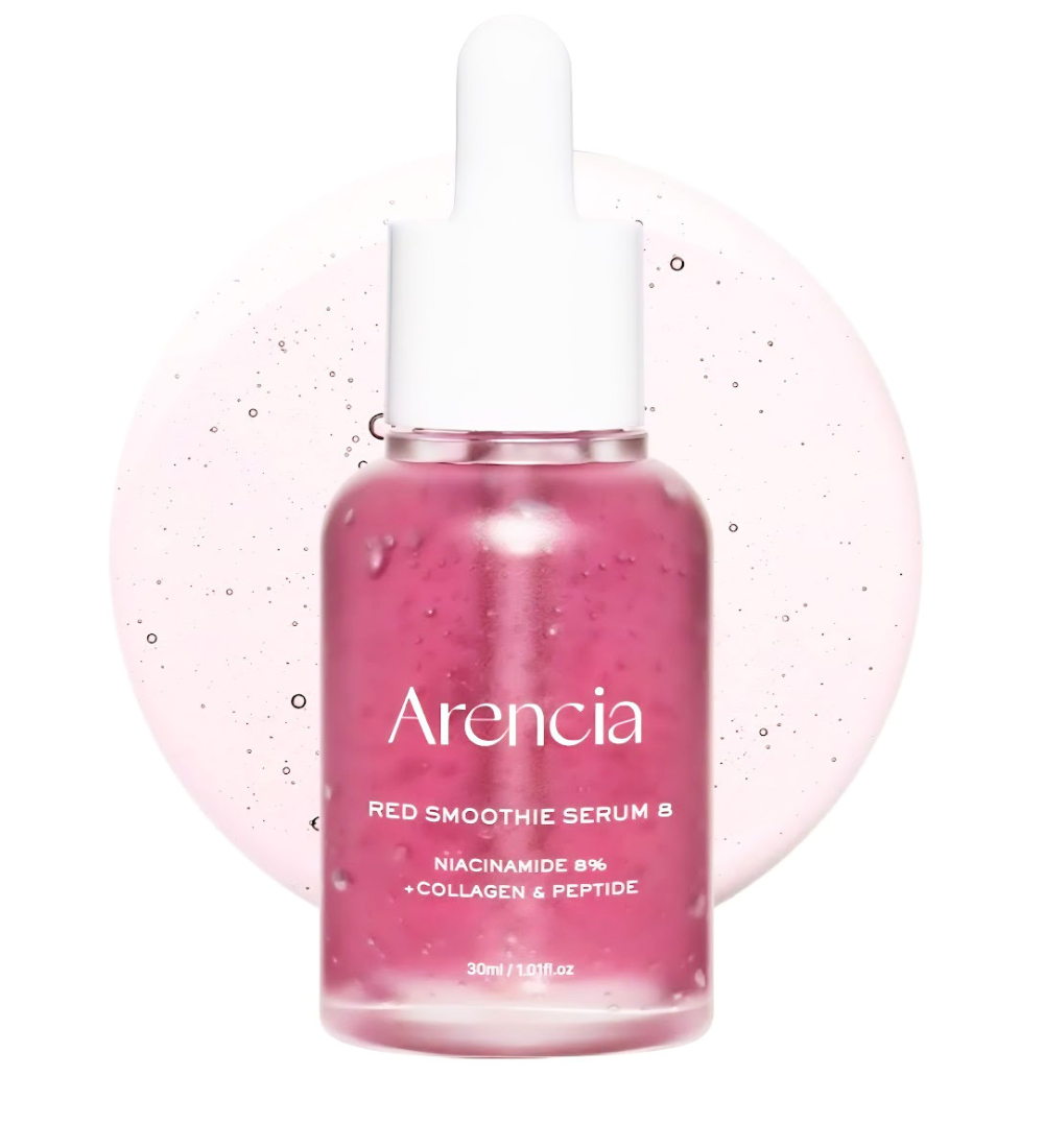 Arencia Red Smoothie Serum 8 – Siero Viso Rivitalizzante ed Elasticizzante (30ml / 1.01 fl. oz)