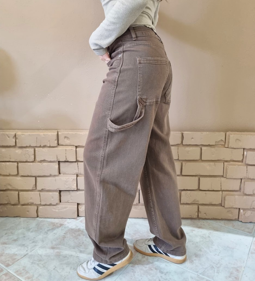 Jeans Cacao Loose Fit - Marrone Cioccolato