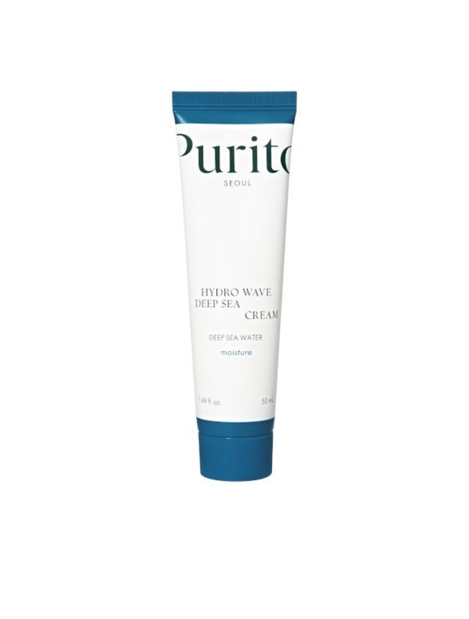 Purito Seoul Hydro Wave Deep Sea Cream – Crema Viso Idratante Intensiva (50ml / 1.69 fl. oz.)