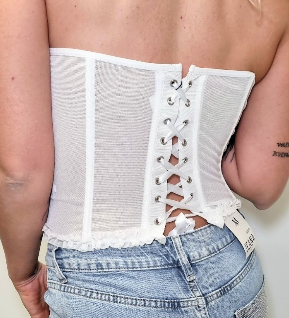 Corsetto Trasparente con Ruches
