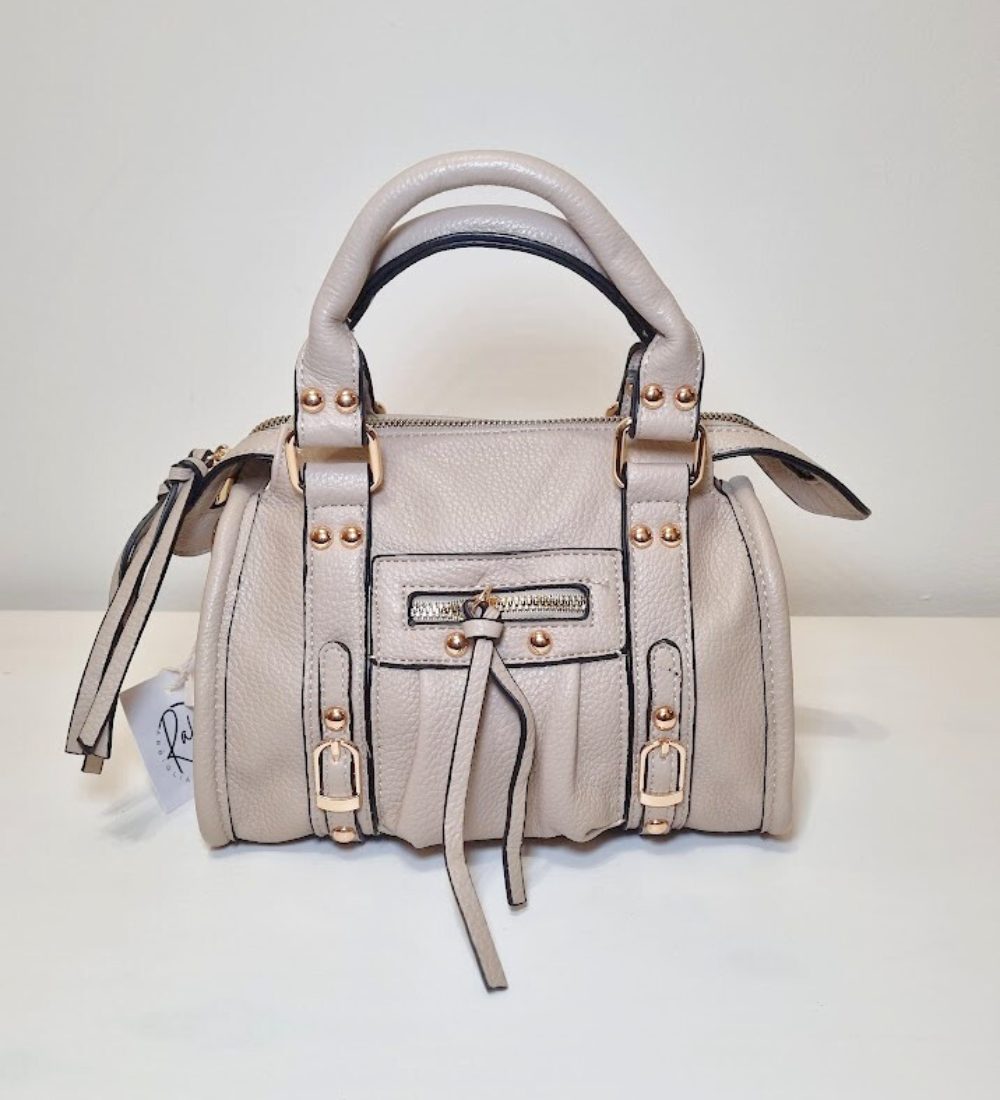Bauletto ecopelle con Dettagli Gold