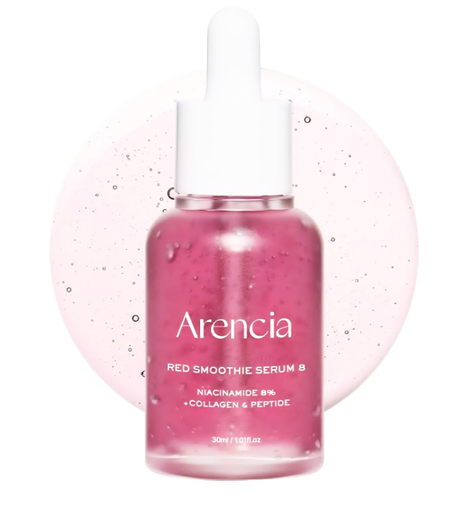 Arencia Red Smoothie Serum 8 – Siero Viso Rivitalizzante ed Elasticizzante (30ml / 1.01 fl. oz)