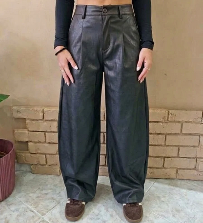 Pantalone Balloon in Ecopelle