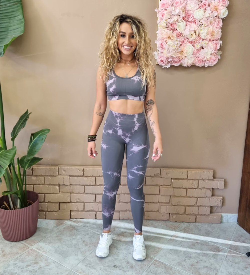 Completo Fitness Seamless Tie-Dye (Top + Leggings)