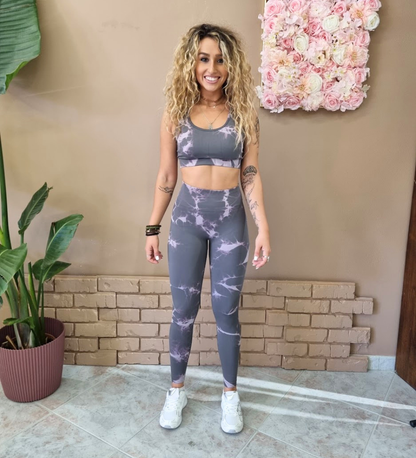 Completo Fitness Seamless Tie-Dye (Top + Leggings)