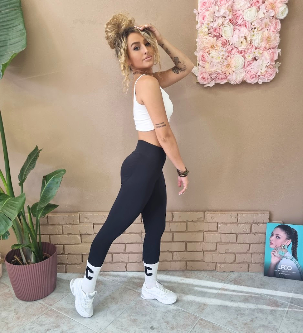 Leggings Sportivi a Vita Alta Effetto Push-Up