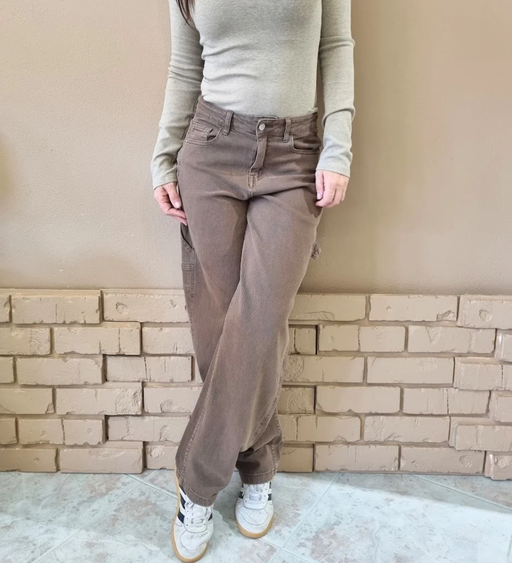 Jeans Cacao Loose Fit - Marrone Cioccolato