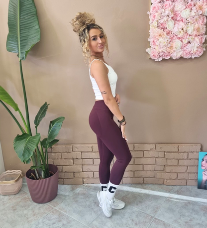 Leggings Sportivi a Vita Alta Effetto Push-Up