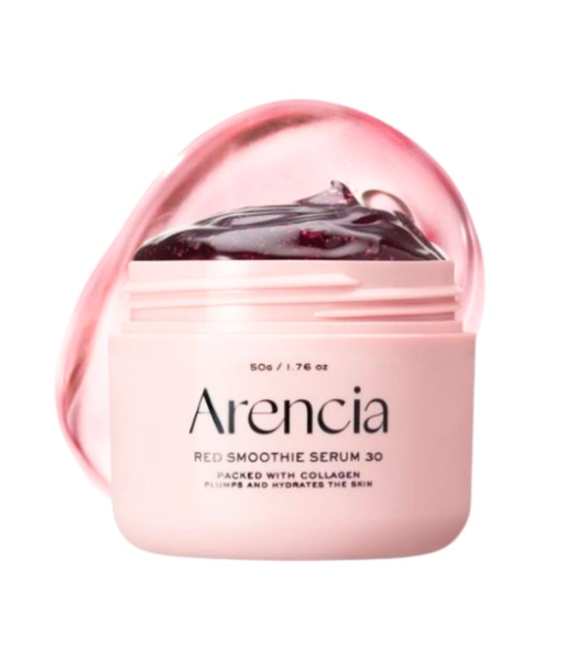 Arencia Red Smoothie Serum 30 – Siero Viso Rimpolpante e Idratante al Collagene (50g)