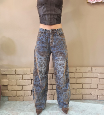 Jeans Persian con Motivo Paisley