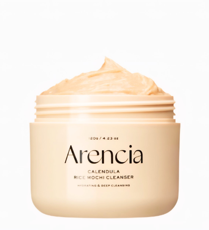 Arencia Calendula Rice Mochi Cleanser – Detergente Viso Idratante e Purificante (120g / 4.23 oz)