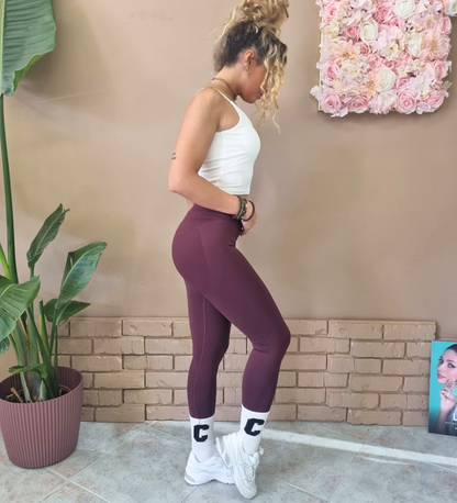 Leggings Sportivi a Vita Alta Effetto Push-Up