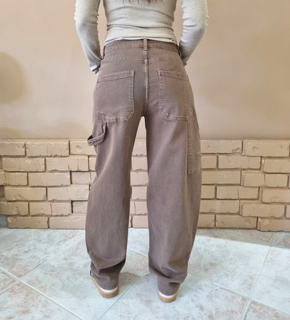 Jeans Cacao Loose Fit - Marrone Cioccolato