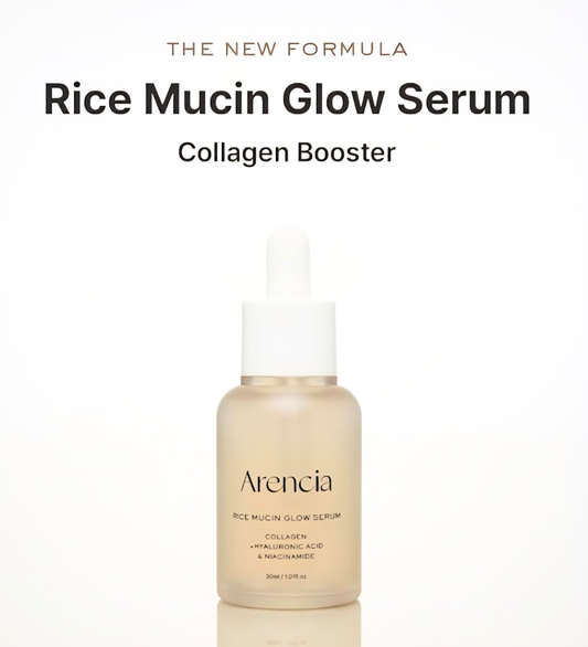 Arencia Rice Mucin Glow Serum – Siero Viso Illuminante e Booster di Collagene (30ml / 1.01 fl. oz)