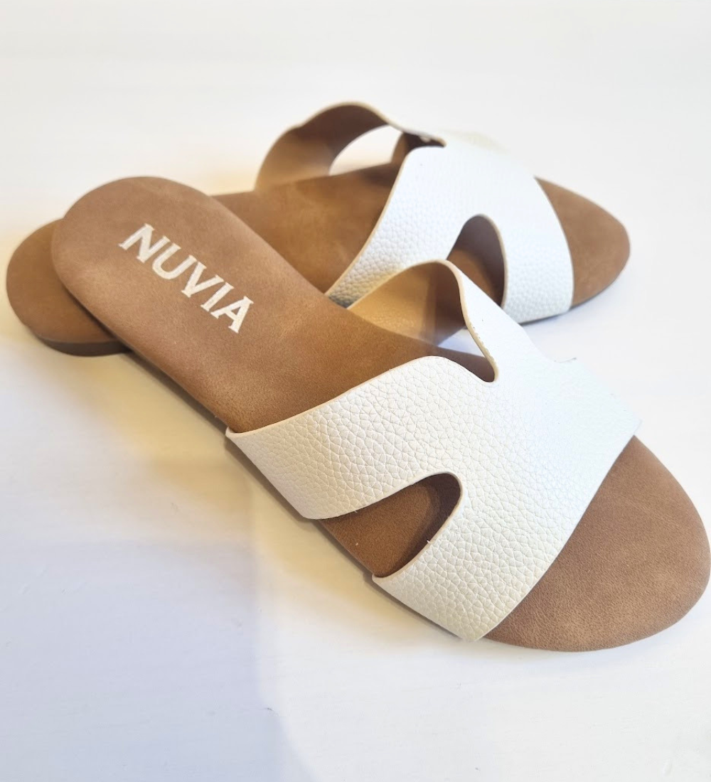 Sandali Slide NUVIA  Eleganza Flat e Comfort Quotidiano