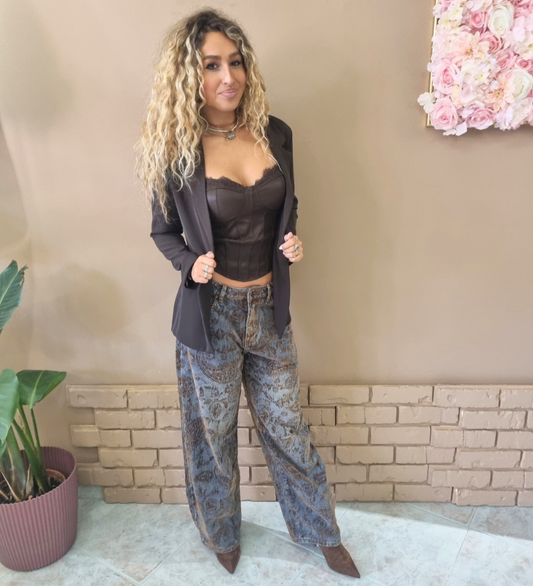 Jeans Persian con Motivo Paisley