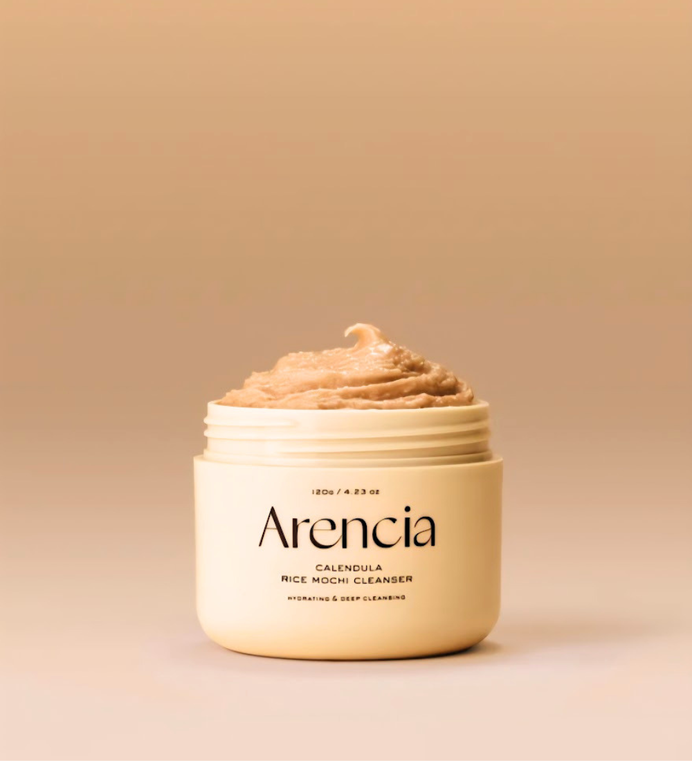 Arencia Calendula Rice Mochi Cleanser – Detergente Viso Idratante e Purificante (120g / 4.23 oz)