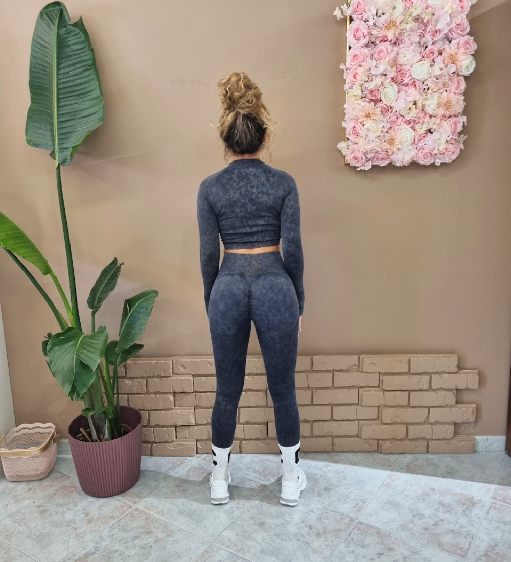 Completo Seamless Woven – Felpa Zip Glam & Leggings Super Push-Up
