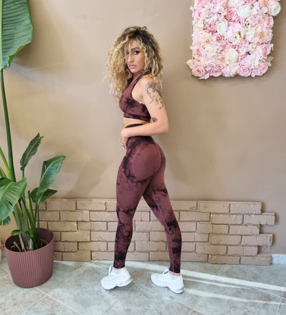 Completo Fitness Seamless Tie-Dye (Top + Leggings)