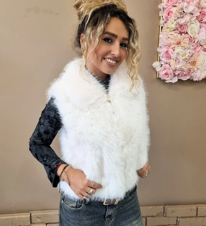 Gilet in Ecopelliccia Glamour