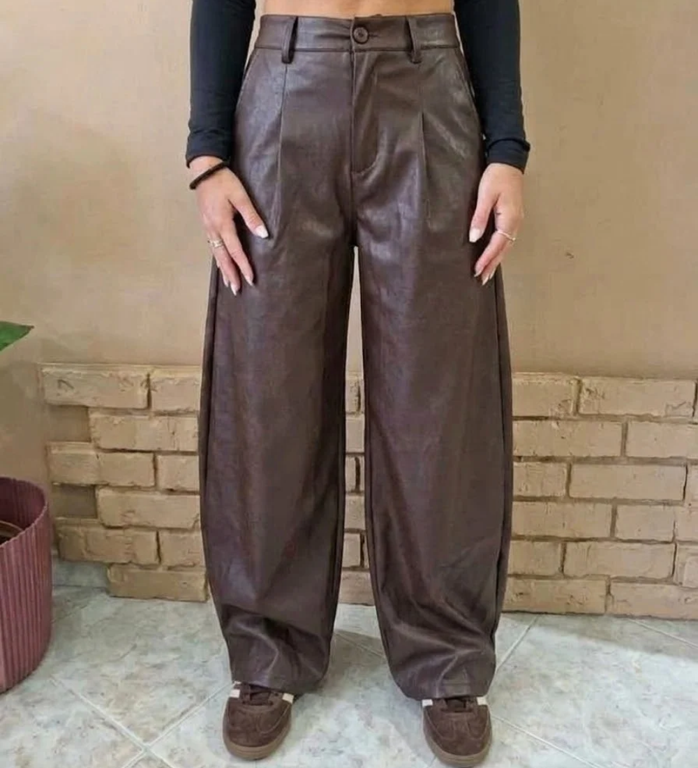 Pantalone Balloon in Ecopelle