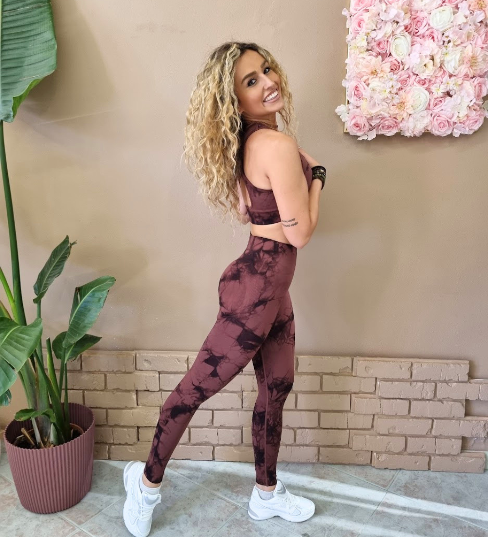Completo Fitness Seamless Tie-Dye (Top + Leggings)