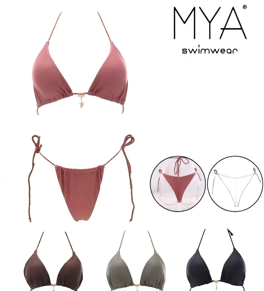 Bikini Due Pezzi con Ciondolo Stella Marina VERDE MILITARE
