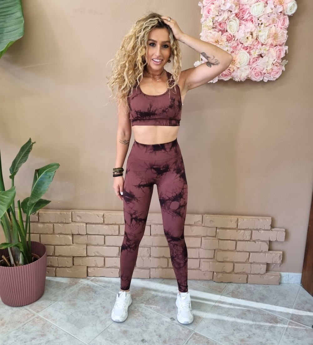 Completo Fitness Seamless Tie-Dye (Top + Leggings)