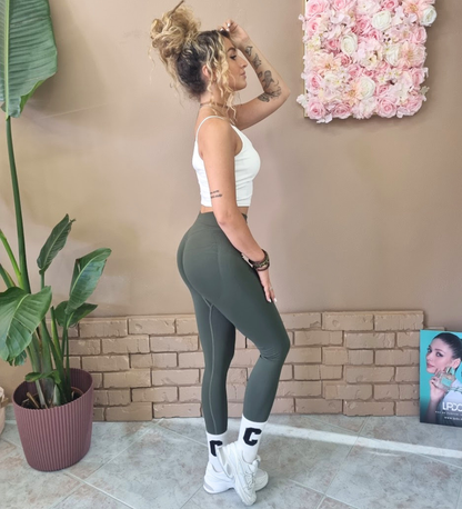 Leggings Sportivi a Vita Alta Effetto Push-Up