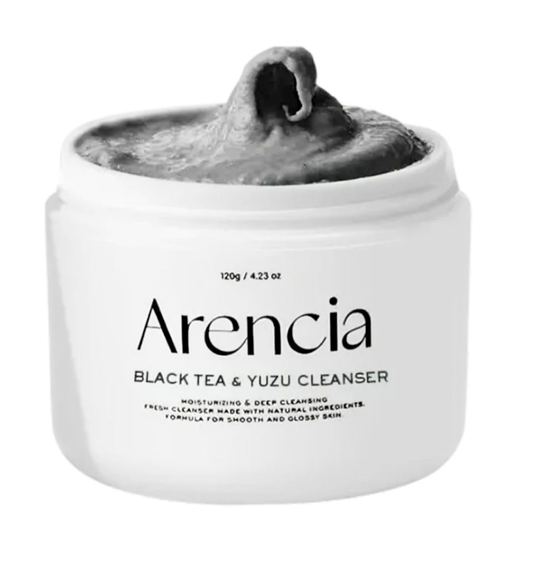 Arencia Black Tea & Yuzu Cleanser – Detergente Viso Idratante e Purificante (120g)