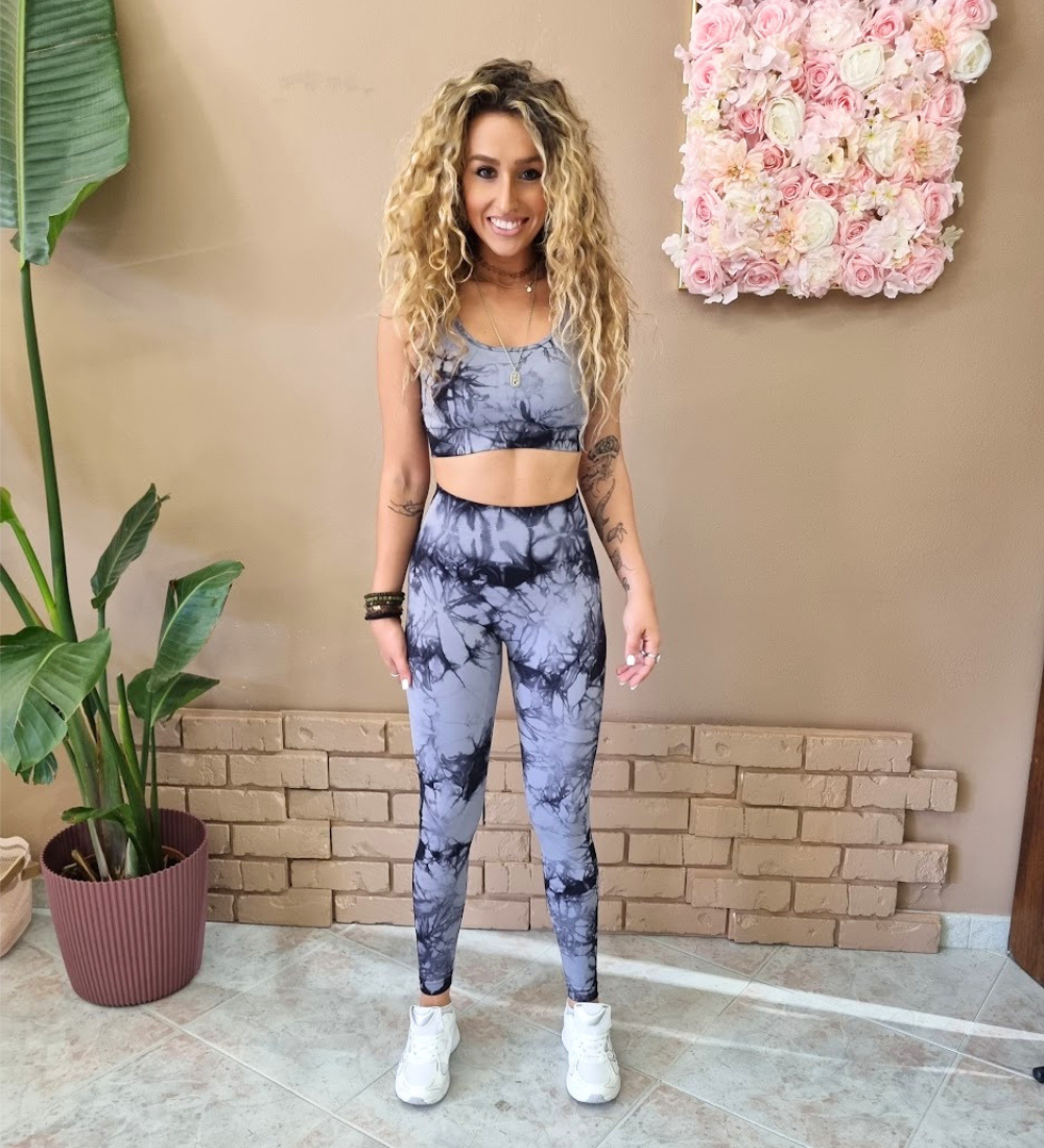 Completo Fitness Seamless Tie-Dye (Top + Leggings)
