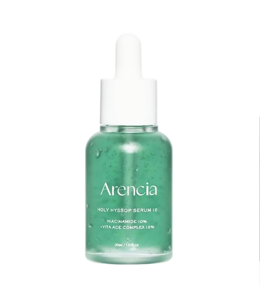 Arencia Holy Hyssop Serum 12 – Siero Viso Illuminante e Perfezionatore (30ml / 1.01 fl. oz)