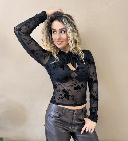 Maglia nodo  Inserti in Vellutino