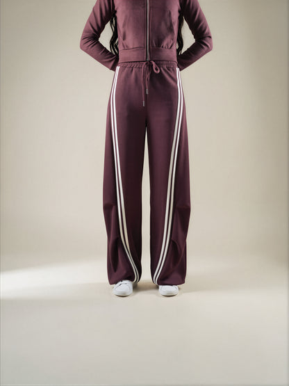 Pantalone Tuta Two Line Oversize con Bande Laterali