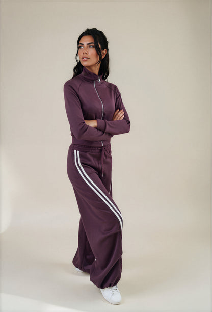 Pantalone Tuta Two Line Oversize con Bande Laterali
