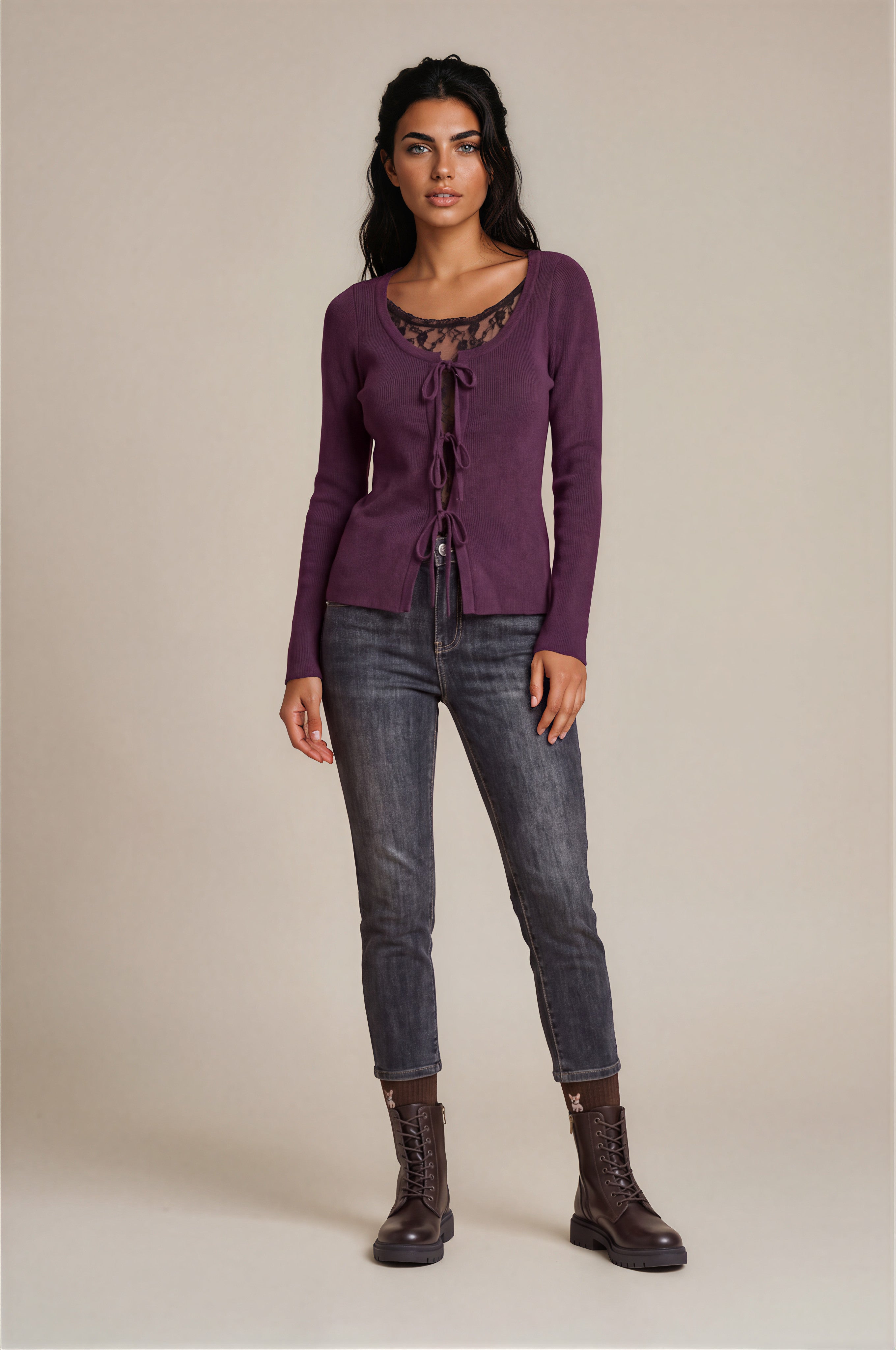 Maglia Doris con top pizzo