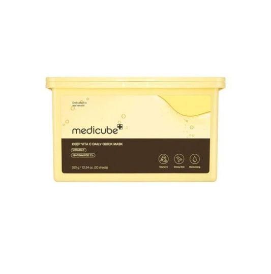 Medicube Deep Vita C Daily Quick Mask (30 fogli) – Trattamento Illuminante Quotidiano in 5 Minuti
