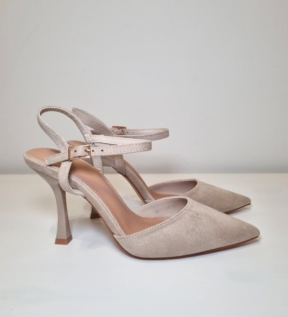 Décolleté Slingback con Cinturino alla Caviglia tacco 9 cm