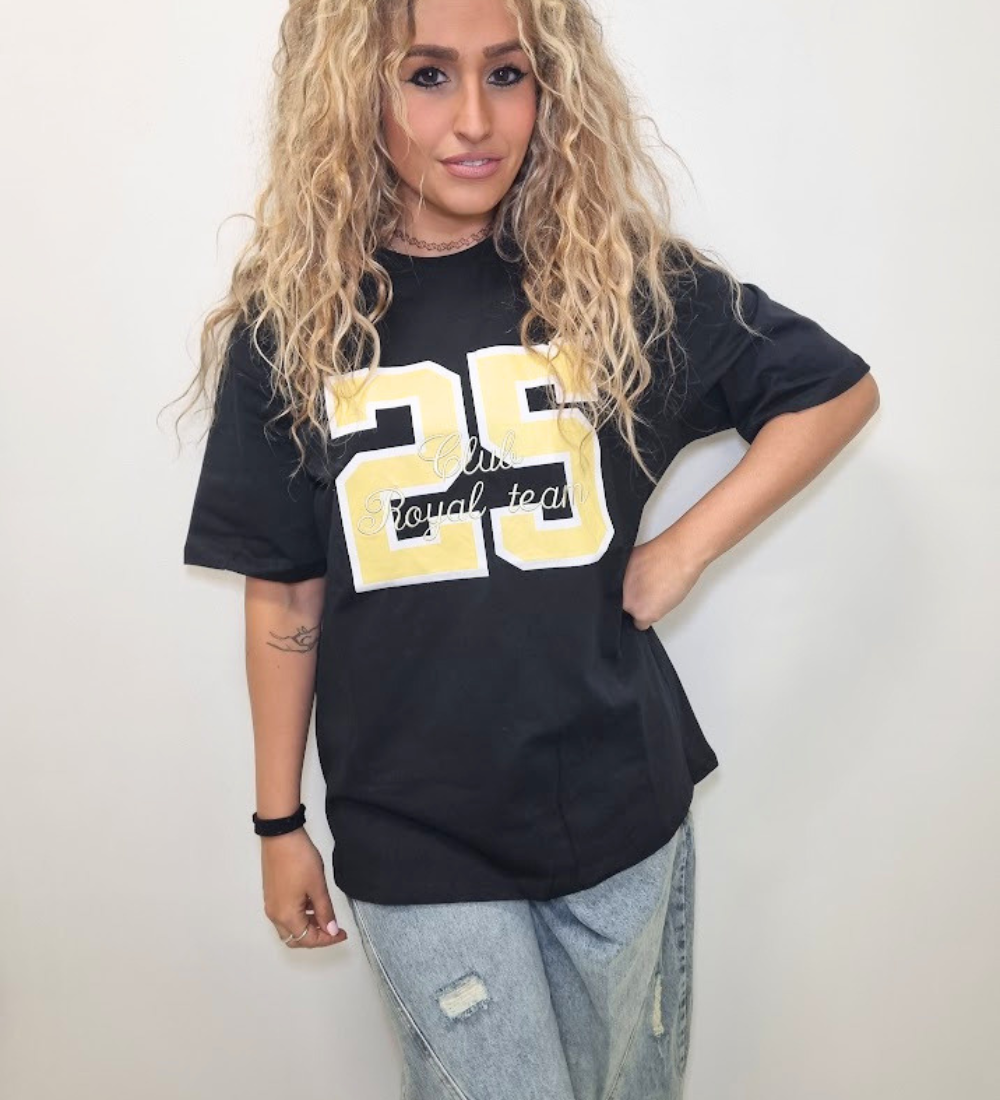 T-Shirt Oversize "Royal Team 25" – Urban Style