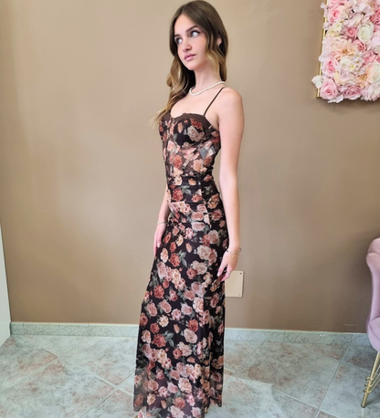 Abito Romantic Muse Long Dress con Corpetto
