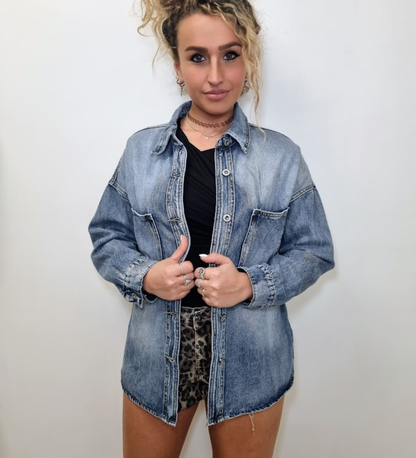 Camicia Denim Oversize   Blue Jeans Edition