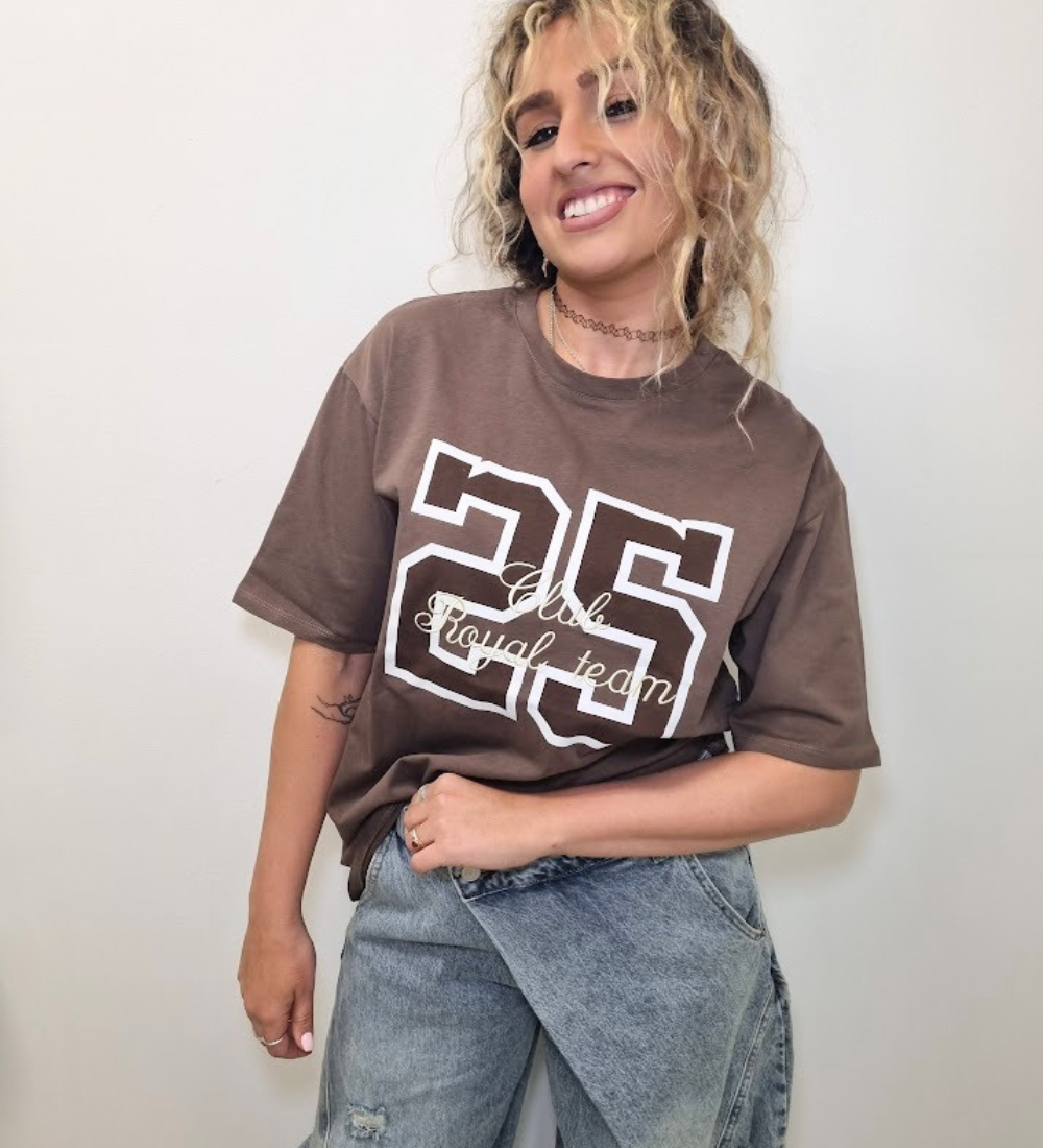 T-Shirt Oversize "Royal Team 25" – Urban Style