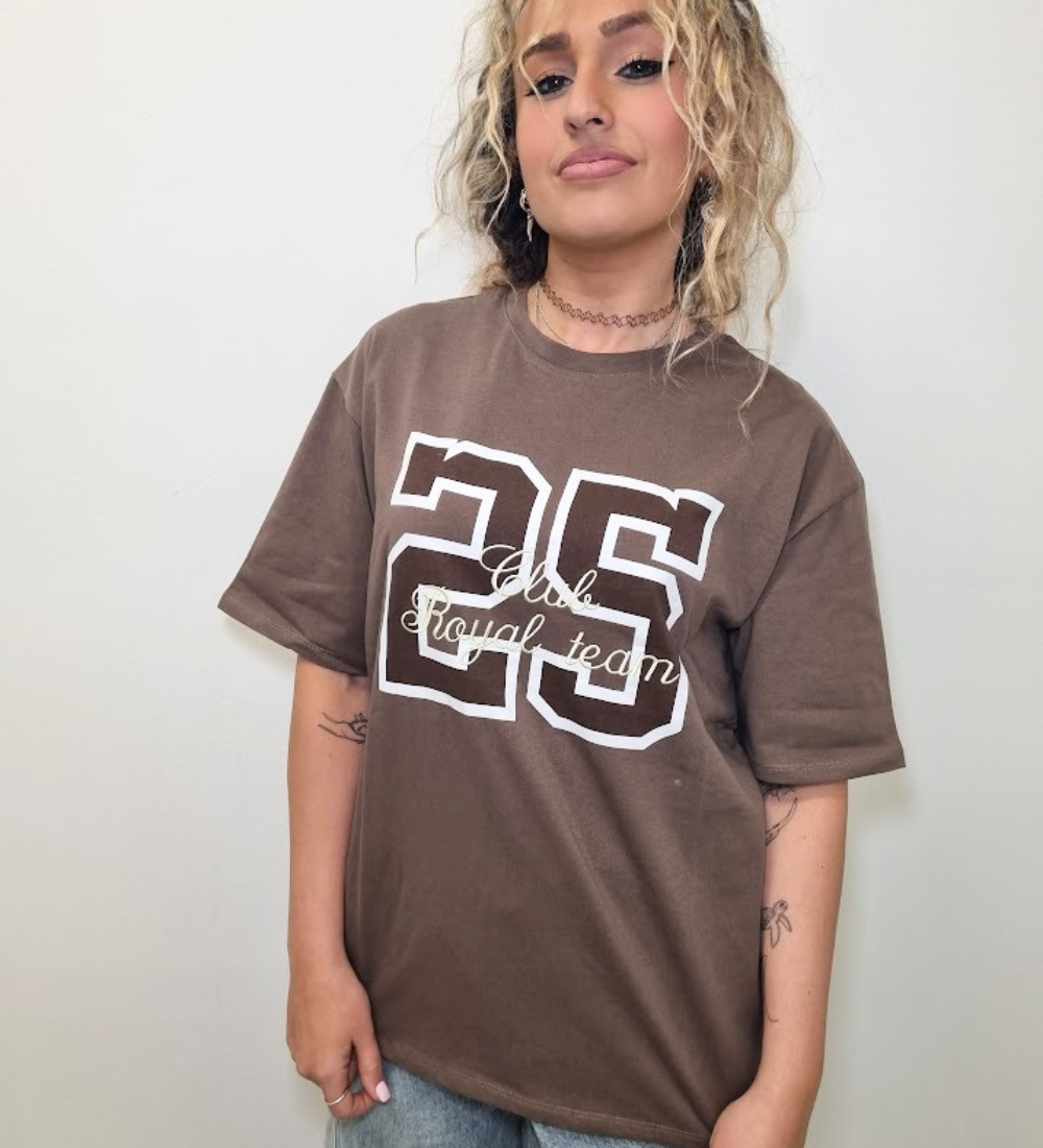 T-Shirt Oversize "Royal Team 25" – Urban Style