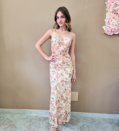 Abito Romantic Muse Long Dress con Corpetto