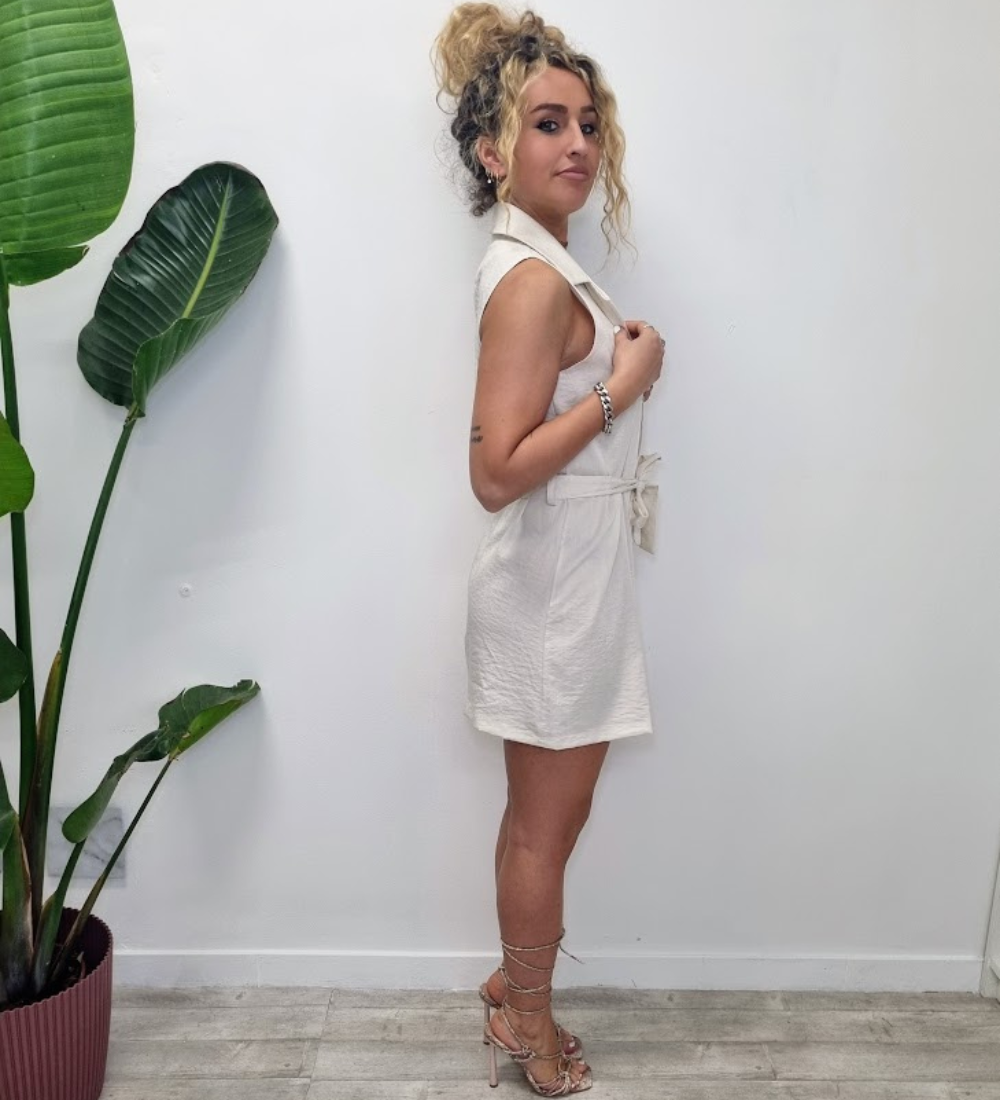 Completo Coordinato "Zoe" – Gilet Blazer & Pantalone Palazzo