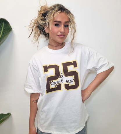 T-Shirt Oversize "Royal Team 25" – Urban Style