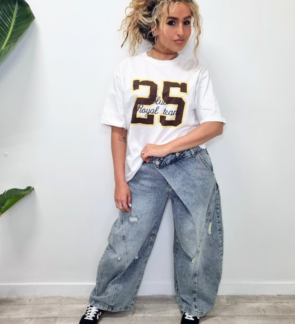 T-Shirt Oversize "Royal Team 25" – Urban Style