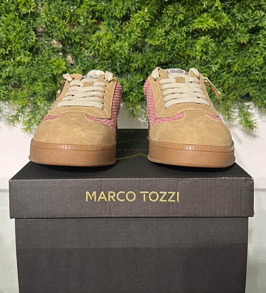 Marco Tozzi – Sneakers in Velluto Rose Comb